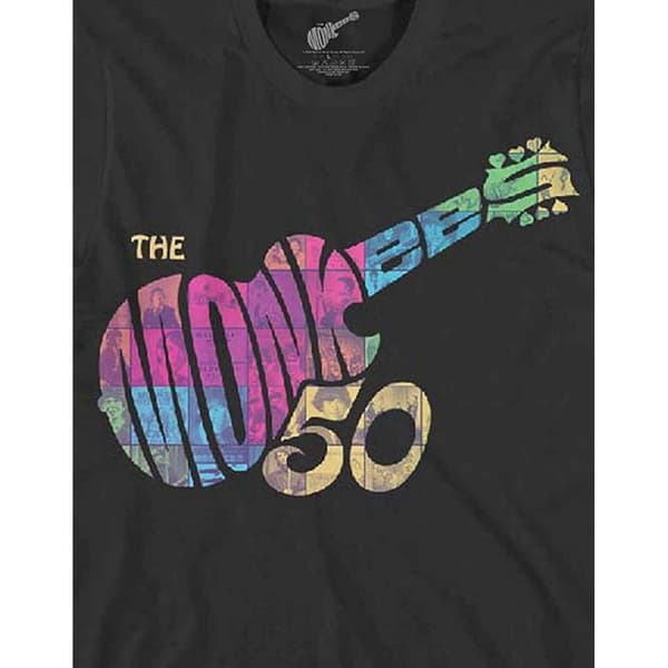 The Monkees Unisex Discography Guitar T-Shirt för vuxna