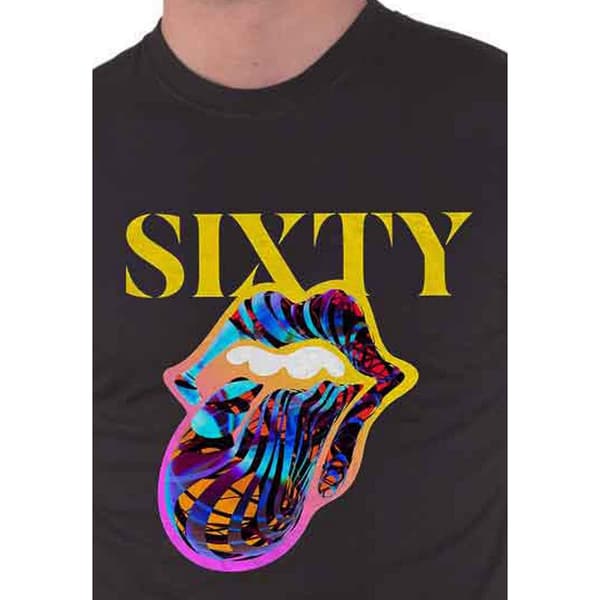 The Rolling Stones Unisex vuxen Sixty Cyberdelic bomulls-T-Shirt