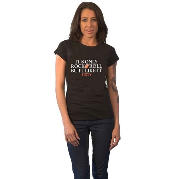 The Rolling Stones Womens/Ladies It´s Only R&R But I Like It Foil T-Shirt