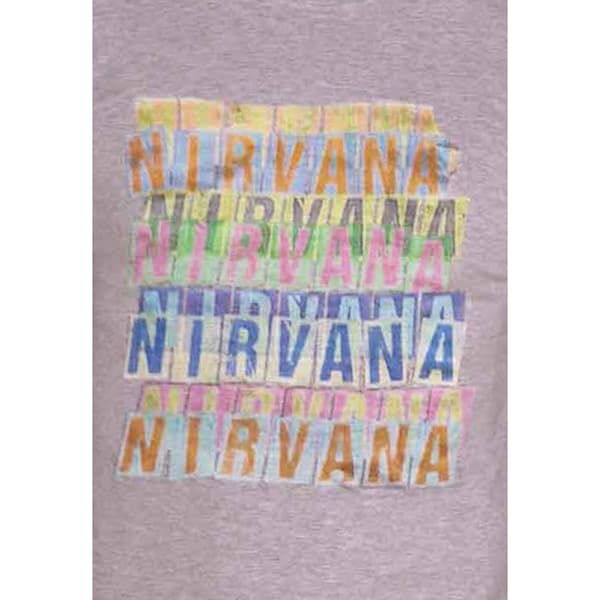 Nirvana Unisex Adult Repeat Logo Cotton T-Shirt