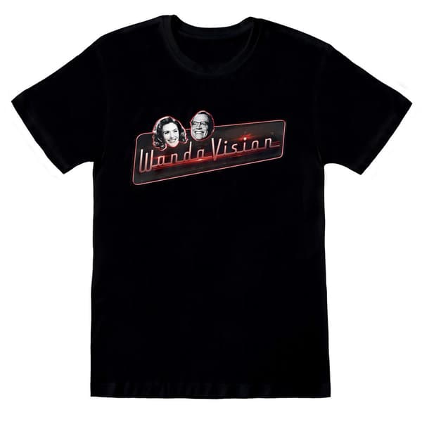 WandaVision Unisex T-shirt i bomuld med logo til voksne Black S