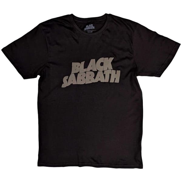 Black Sabbath Unisex Adult Wavy Cotton Logo T-Shirt
