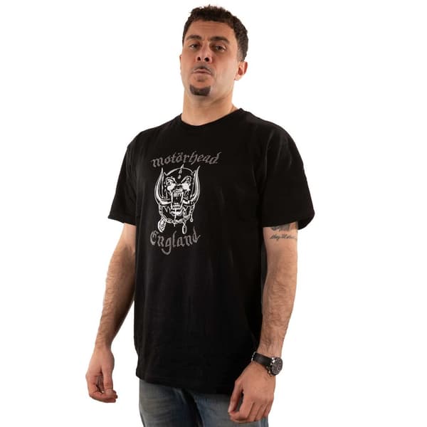 Motorhead Unisex Adult England Embellished Cotton T-Shirt