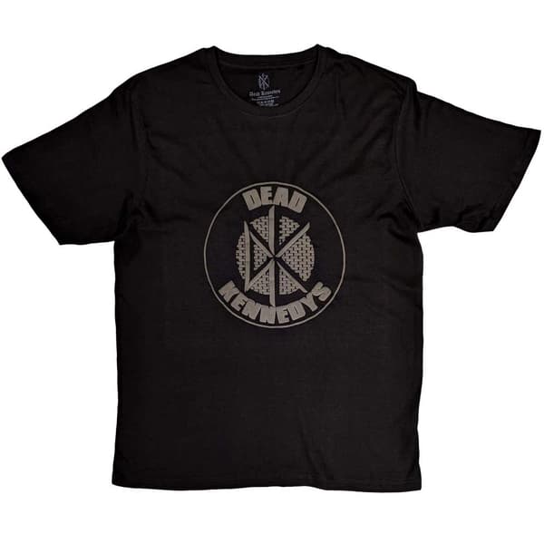 Dead Kennedys Unisex vuxen Hi-Build Circle Cotton Logo T-Shirt med logotyp