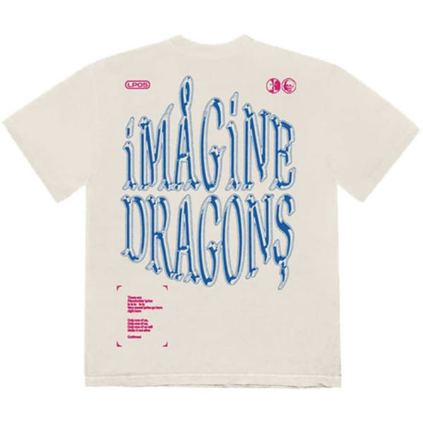 Imagine Dragons Unisex vuxen Song Lyrics bomulls-T-Shirt
