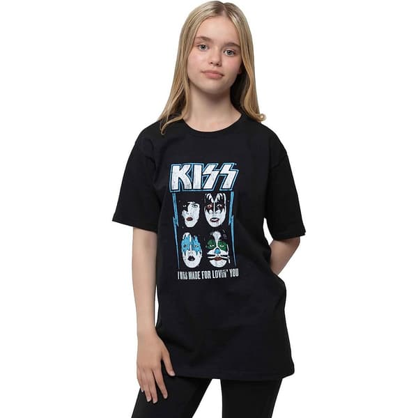 Kiss Childrens/Kids Made For Lovin´ You Cotton T-Shirt