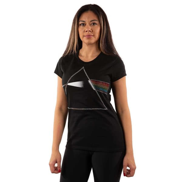 Pink Floyd Womens/Ladies Dark Side Of The Moon Embellished T-Shirt