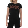 Miniatyrbild 1 av 4: AC/DC Kvinnor/Damer med förskönad logotyp T-shirt
