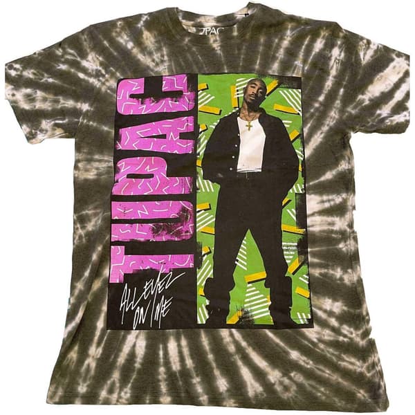 Tupac Shakur Unisex vuxen All Eyez On Me Tie Dye T-shirt för vuxna