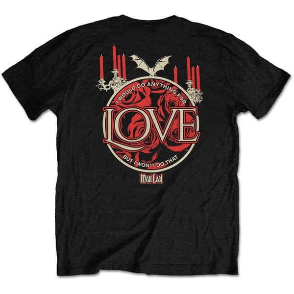 Meat Loaf Unisex vuxen rosor bomulls-T-Shirt för vuxna