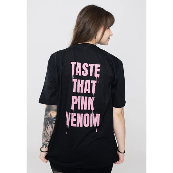 BlackPink Unisex voksen T-shirt i bomuld med smag på ryggen med tryk
