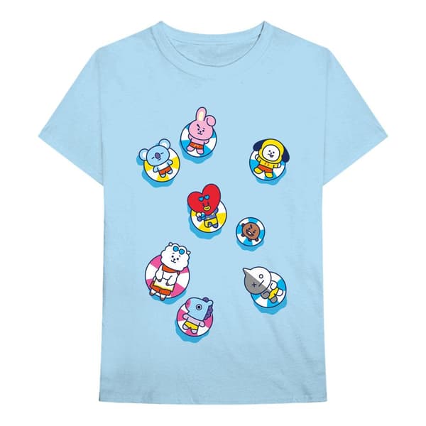 BT21 Unisex T-shirt i bomuld Bon Voyage til voksne