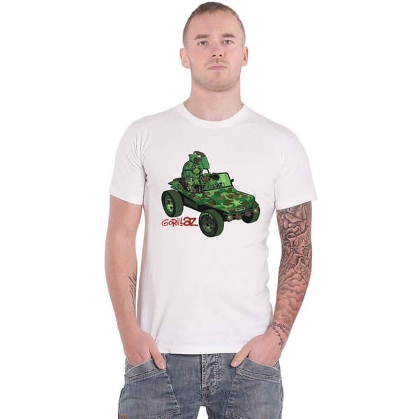 Gorillaz Unisex T-shirt til voksne med Jeep