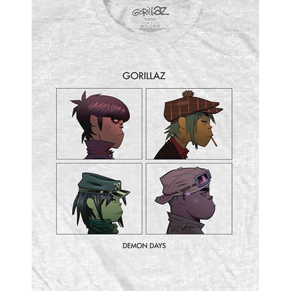 Gorillaz Unisex Adult Demon Days Cotton T-Shirt