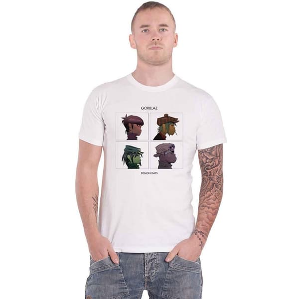 Gorillaz Unisex Adult Demon Days Cotton T-Shirt