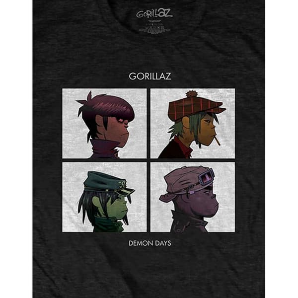 Gorillaz Unisex Adult Demon Days Cotton T-Shirt