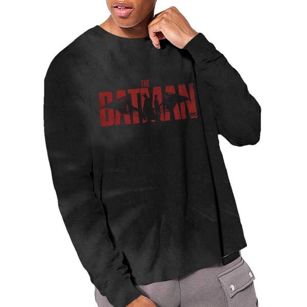 Batman Unisex Adult Tie Dye Logo Long-Sleeved T-Shirt