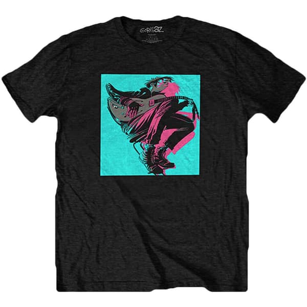 Gorillaz Unisex Adult Now Now Logo Cotton T-Shirt Black XXL