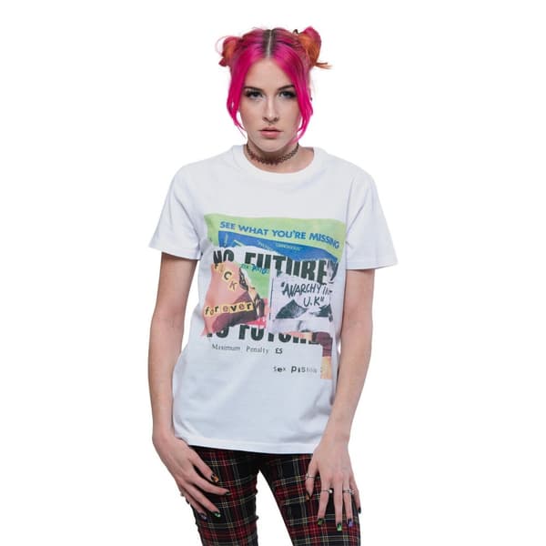 Sex Pistols Unisex vuxen Collage bomulls-T-Shirt för vuxna
