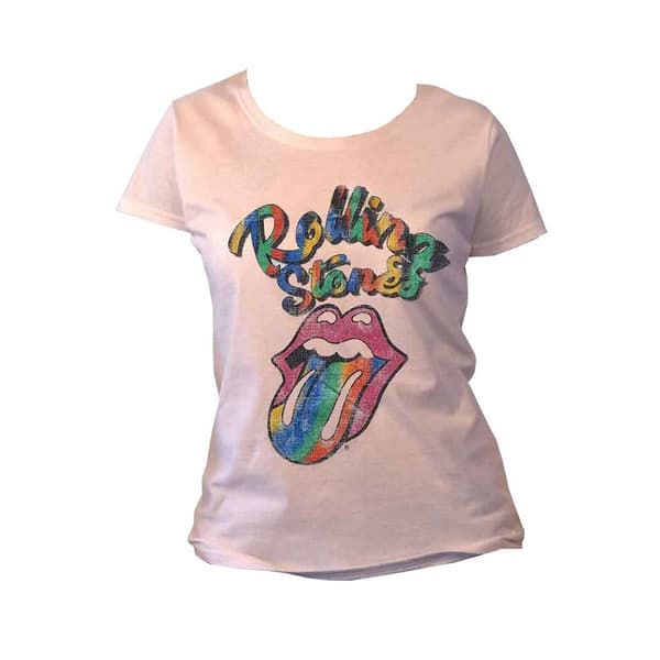 The Rolling Stones Womens/Ladies Tie Dye Cotton T-Shirt