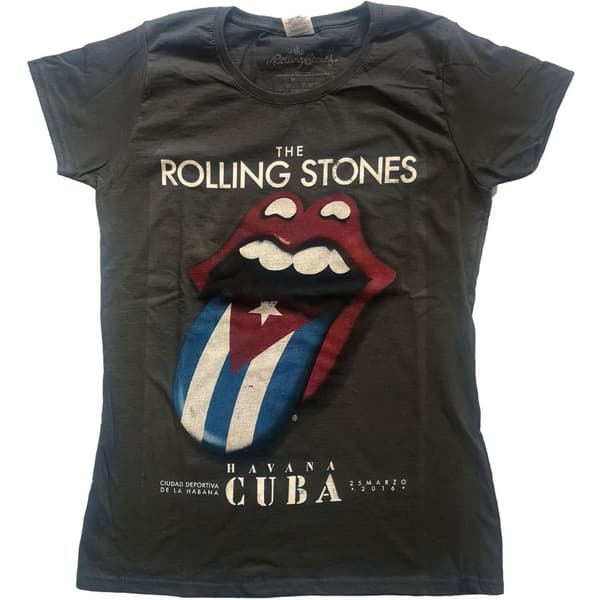 The Rolling Stones Womens/Ladies Havana Cuba T-Shirt
