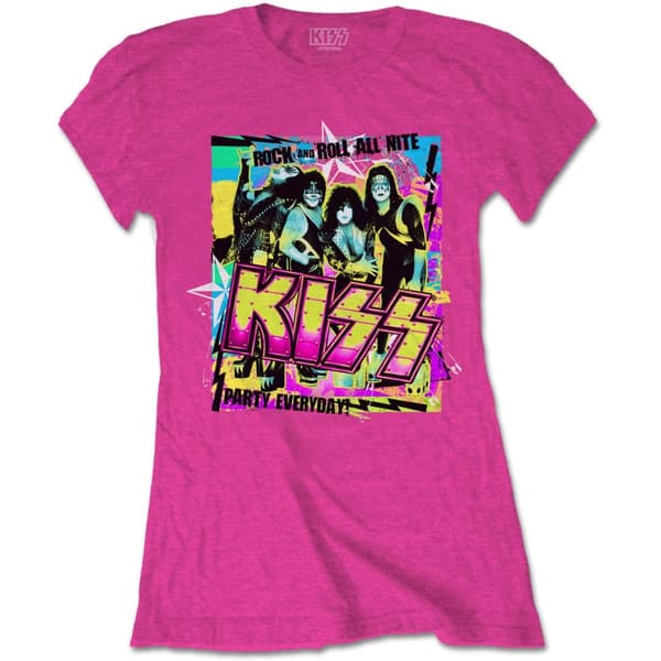 Kiss Womens/Ladies Party Everyday Cotton T-Shirt