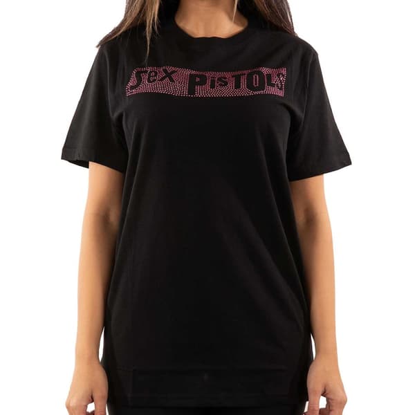 Sex Pistols Unisex Adult Embellished Logo T-Shirt