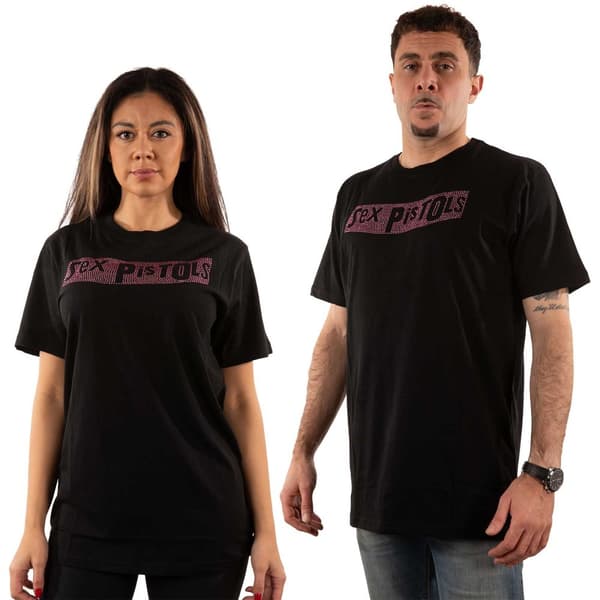 Sex Pistols Unisex Adult Embellished Logo T-Shirt