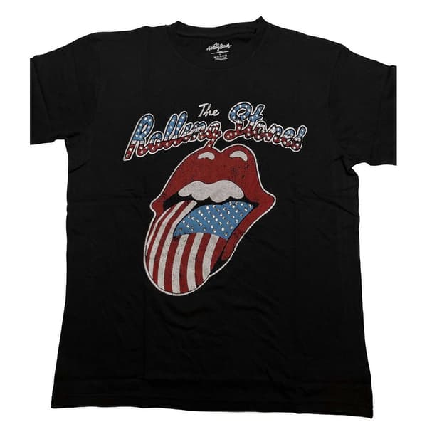 The Rolling Stones Unisex T-shirt med pynt til voksne Black S