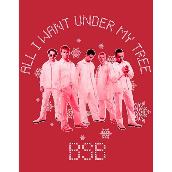 Backstreet Boys Unisex T-shirt i bomuld til voksne, alt hvad jeg ønsker mig til jul