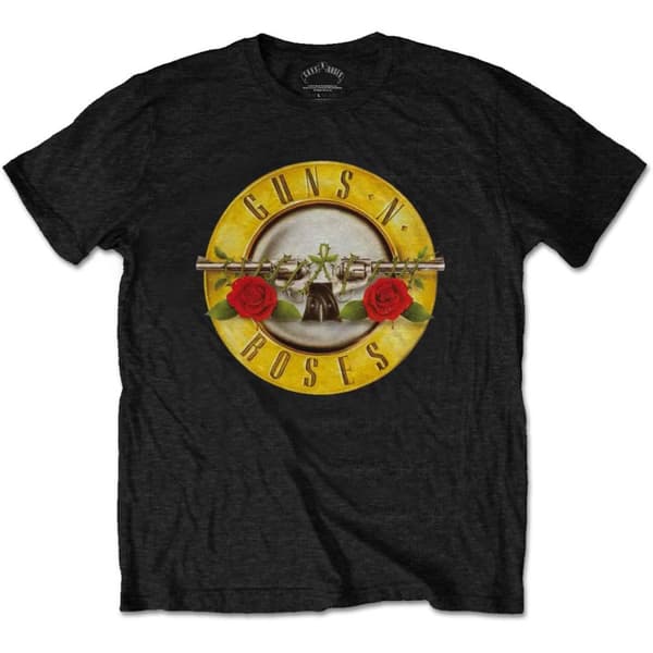 Guns N Roses Unisex Adult Logo T-Shirt Black 5XL