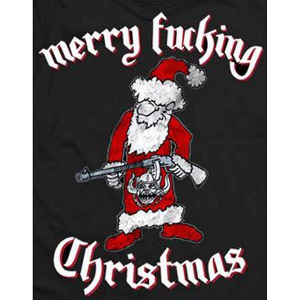 Motorhead Unisex Adult Merry Effing Christmas Cotton T-Shirt