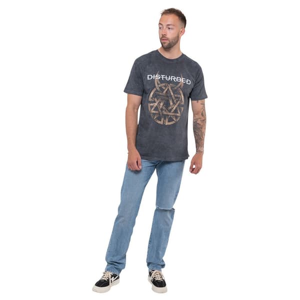 Disturbed Unisex Adult Riveted T-Shirt