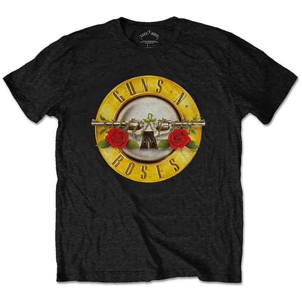 Guns N Roses T-shirt med børnelogo til børn/unge Black 7-8 Years