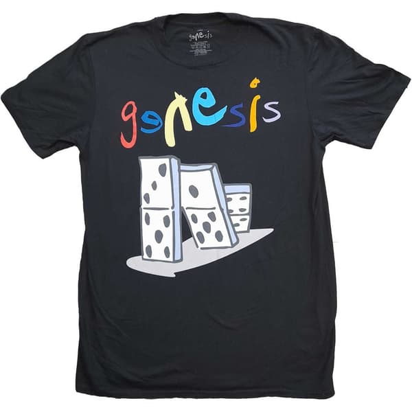 Genesis Unisex Adult The Last Domino Back Print Cotton T-Shirt