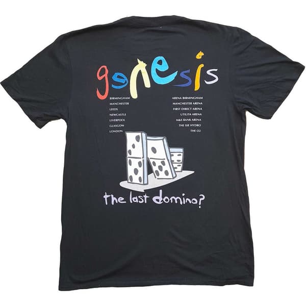 Genesis Unisex Adult The Last Domino Back Print Cotton T-Shirt