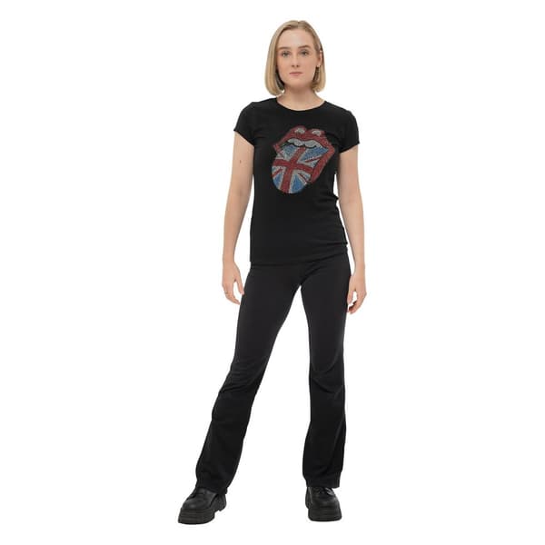 The Rolling Stones Kvinnor/Damer Classic bomulls-T-Shirt med utsmyckning