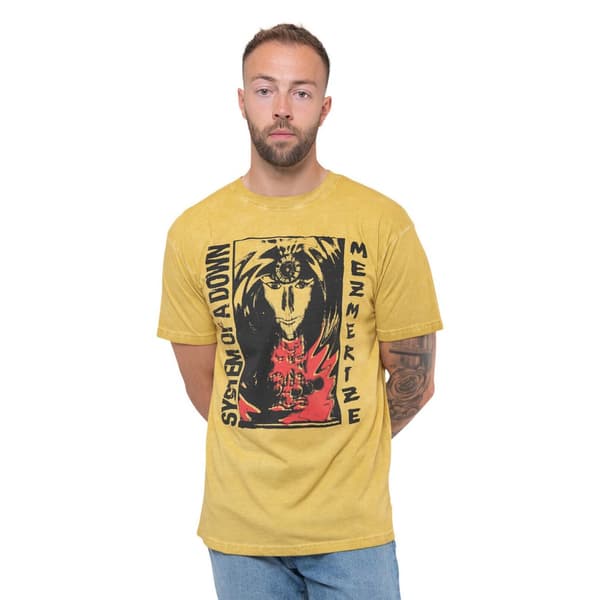 System Of A Down Unisex T-Shirt för vuxna med reflektioner i mineralvätt