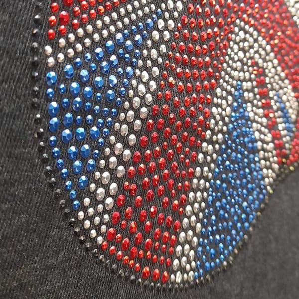 The Rolling Stones Unisex Adult Classic Embellished Cotton T-Shirt