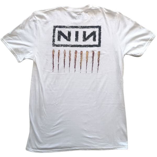 Nine Inch Nails Unisex T-shirt för vuxna med nedåtgående spiral