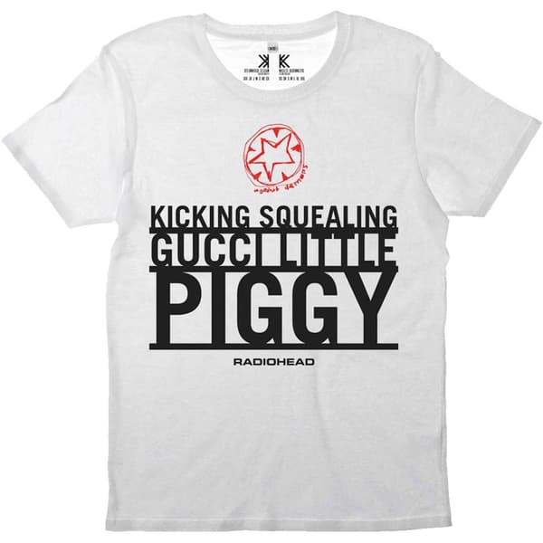 Radiohead Unisex vuxen T-shirt i bomull med ryggtryck för vuxna