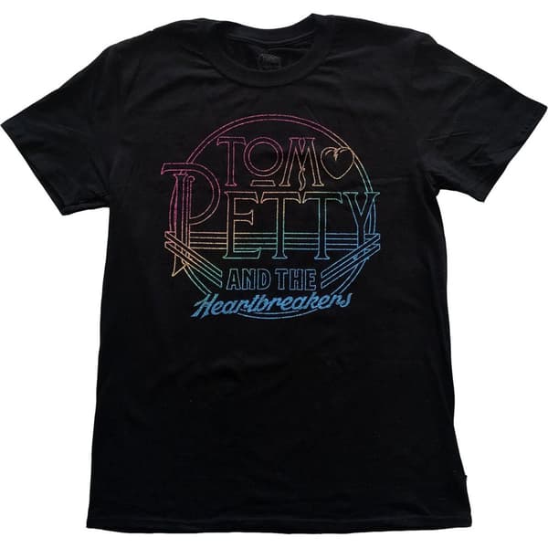 Tom Petty & The Heartbreakers Unisex T-Shirt med logotyp i bomulls-cirkel för vuxna