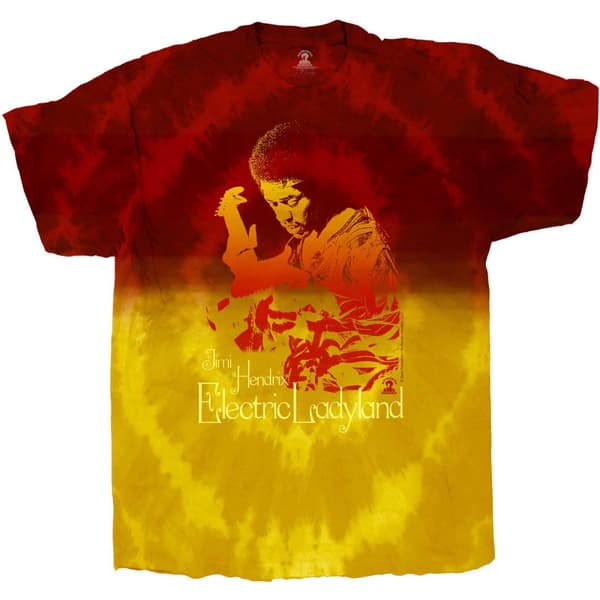 Jimi Hendrix Unisex Adult Electric Ladyland Tie Dye T-Shirt