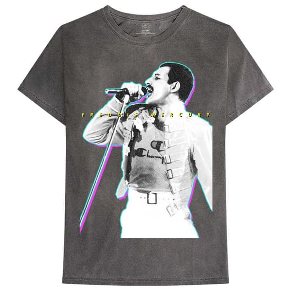 Freddie Mercury Unisex Adult Glow T-Shirt