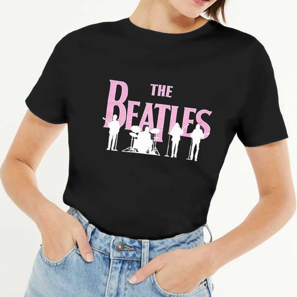 The Beatles Unisex vuxen Silhouette Hi-Build T-Shirt