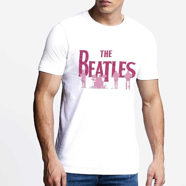 The Beatles Unisex vuxen Silhouette Hi-Build T-Shirt