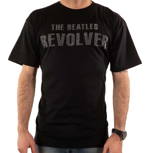 The Beatles Unisex Adult Revolver Embellished T-Shirt