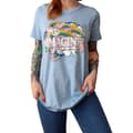 Miniatyrbild 1 av 4: John Lennon Kvinnor/Damer Regnbågar, kärlek och fred bomulls-T-Shirt