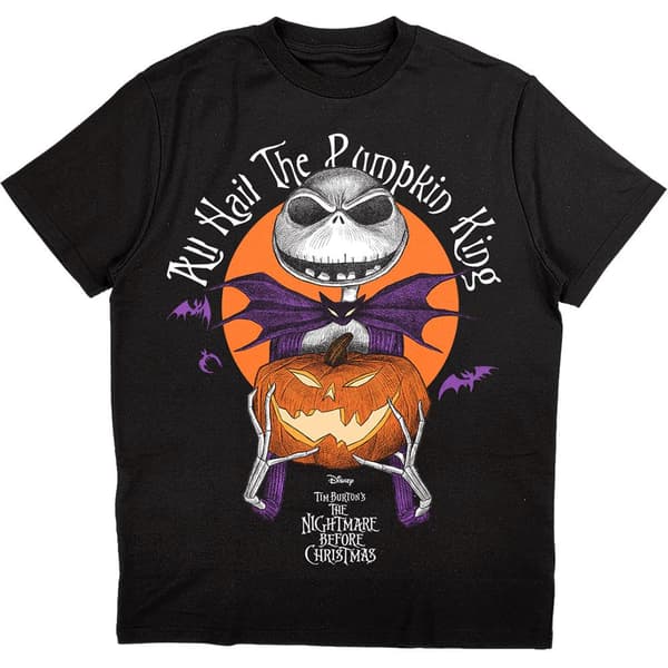 Nightmare Before Christmas Unisex vuxen Alla hälsar pumpa kungen T-Shirt