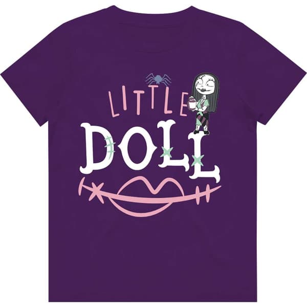 Nightmare Before Christmas Børn/børn Little Doll T-shirt i bomuld